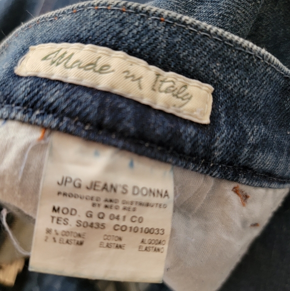 JEAN PAUL GAULTIER JPG Donna 👏🏻straight leg blue jeans👖27x33 👀look all pics - Picture 9 of 16